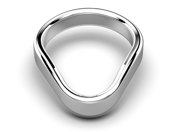 Ergonomic Stainless Steel And Silicone Cock Rings