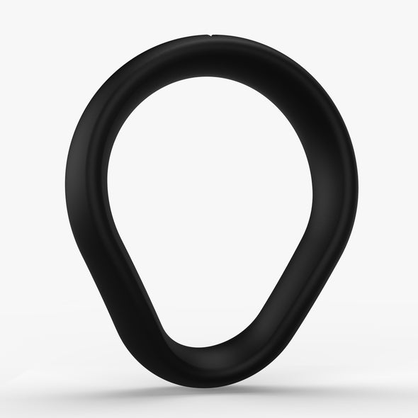 Primal:Power Flex Cock Ring in Satin Black Silicone